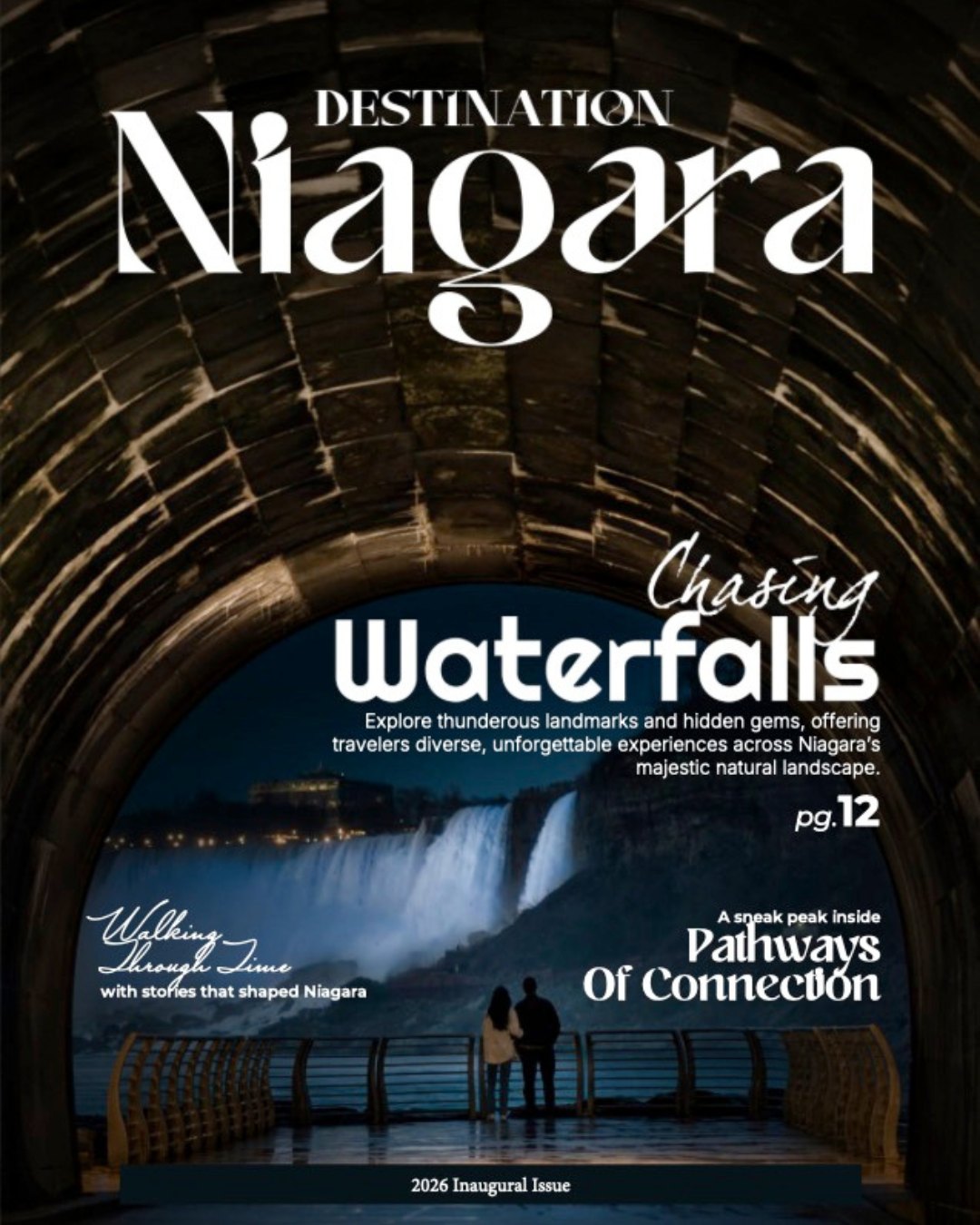 Destination Niagara magazine, 2026 inaugural issue, produced by Chapter Six